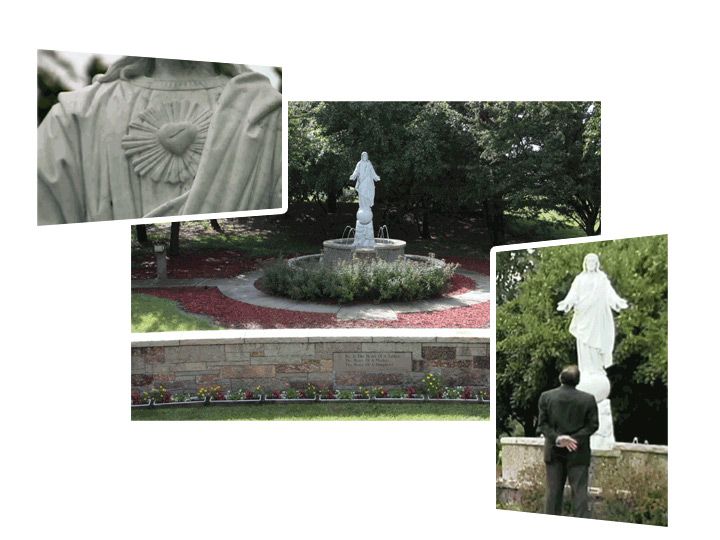 The beautiful, tranquil setting of the Sacred Heart Shrine draws all to the Heart of Mercy and compassion.