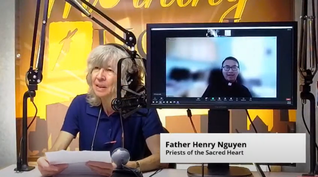 On the eve of the Feast of the Sacred Heart, Fr. Henry Nguyen, SCJ, province vocation director, was interviewed on the Morning Light radio show on Salt and Light Radio. He spoke about the Priests of the Sacred Heart, the formation process, and his own vocational path.