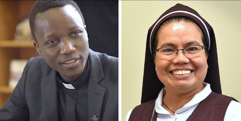 Fr. Floribert Bulo Dhelo, SCJ and Sr. Eulogia (Yollie) Nobabos, TMM