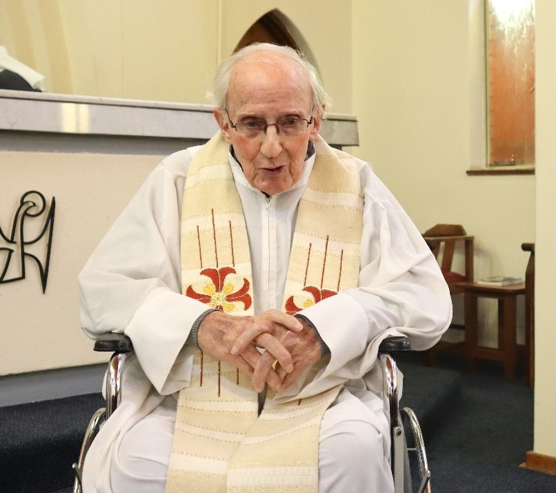 Fr. John Strittmatter Celebrates 70th Anniversary of Vows as a Priest of the Sacred Heart in South Africa