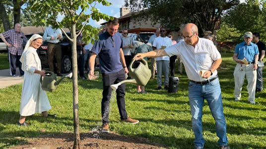 Memorial Tree Planted at Dehonian Novitiate in Honor of Fr. Byron Haaland