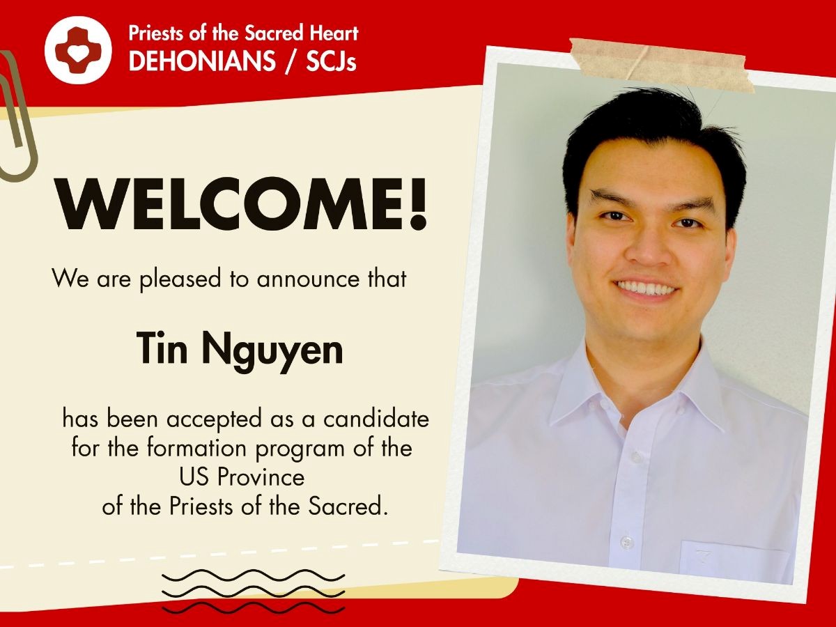 Tin Nguyen Begins Journey Toward Dehonian Religious Life